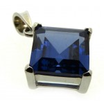 Siberian Sapphire Quartz Sterling Silver Pendant 03